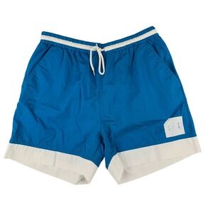 Vintage Givenchy Swim Shorts Men's Medium Blue White Colorblock Board Shorts Y2K